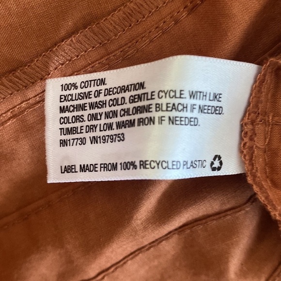 Women’s Floral Embroidered VNeck Midi Dress Universal Thread Rust Orange Size XS - Picture 6 of 8